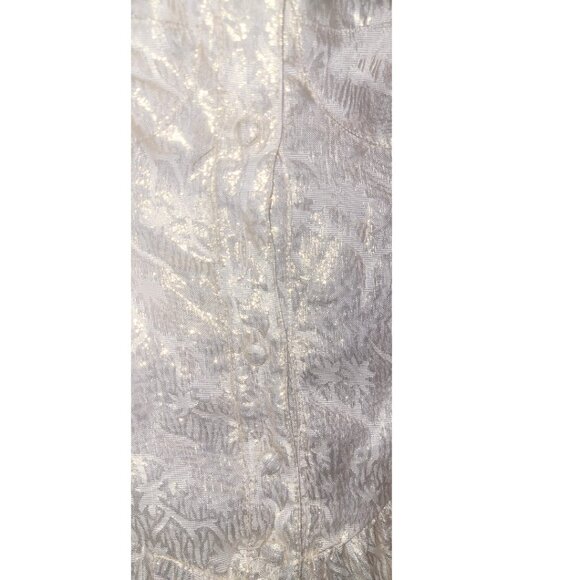 VANESSA MOORE Limited Edition Elizabeth Romper Dress ~ Victorian Gold. Sz Large - Picture 4 of 8